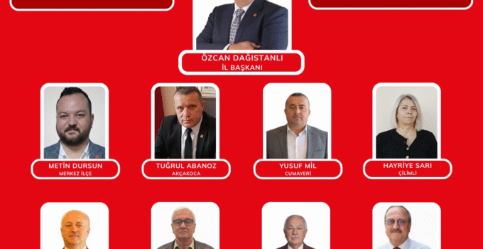 CHP Düzce İl Başkanı Özcan Dağıstanlı: CHP Düzce Örgütü Olarak İlçe Kongreleri Sürecimizi Tamamladık! Hedefimiz: Yeniden Halkın İktidarı, Yeniden Cumhuriyet!